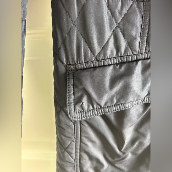 Barbour Women's Quilted Winter Jacket Size 6 Navy Warm Coat Red Collar Stylish - Picture 3 of 3